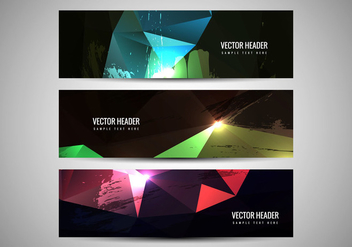 Free Vector Colorful Headers - Free vector #358989