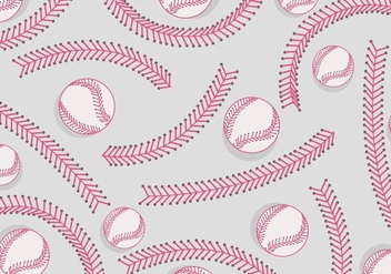 Baseball Laces Pattern Vector - Free vector #359389