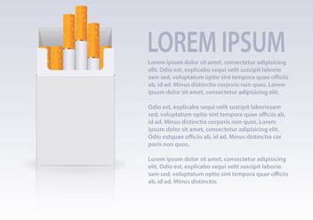 Free Cigarettes Open Pack Vector - Free vector #359919