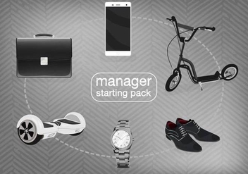 Free Manager Starter Pack Vector - vector gratuit #360209 