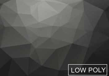 Gray Low Poly Background Vector - vector gratuit #360289 