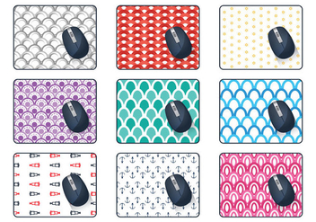 Mouse Pad Pattern Vector - Free vector #360829