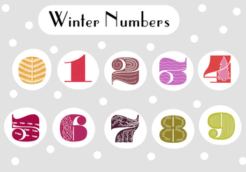 Free Retro Numbers Vector Background - Free vector #361889