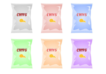 Free Bag Of Chips Vector - Free vector #361929