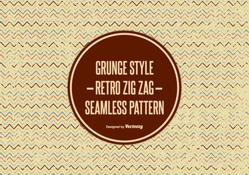 Grunge Style Zig Zag Pattern - vector gratuit #362109 