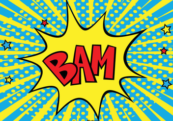BAM Comic Style Background Illustration - vector #362689 gratis