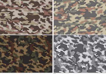 Vector Multicam Camouflage Background Set - vector gratuit #363209 