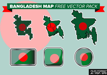 Bangladesh Map Free Vector Pack - Kostenloses vector #363309
