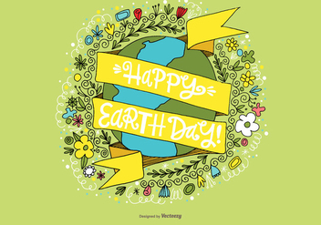 Happy Earth Day Vector - vector #363979 gratis