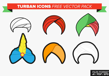 Turban Icons Free Vector Pack - vector #364049 gratis