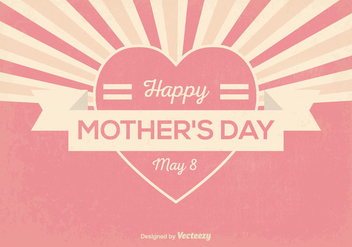 Retro Mother's Day Illustration - бесплатный vector #364969