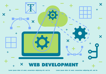 Free Web Development Vector Background - Free vector #365309