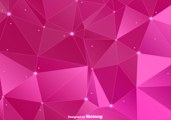 Pink Polygonal Vector Background - vector gratuit #366139 