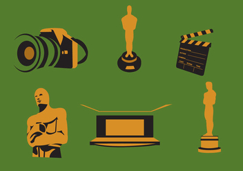 Movie and Oscar Awards Vector - бесплатный vector #367429