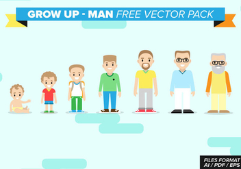 Grow Up Man Free Vector Pack - vector #368429 gratis