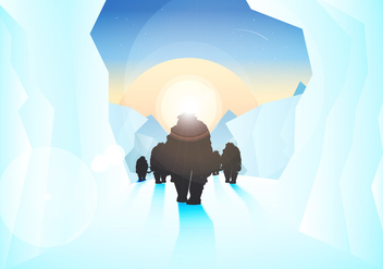 Ice Age Illustration Vector - Free vector #369049