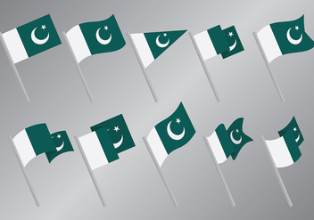 Free Pakistan Flag Icons Vector - Kostenloses vector #369629