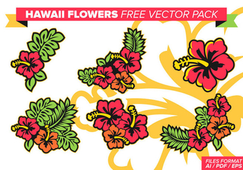 Hawaii Flowers Free Vector Pack - vector gratuit #370539 
