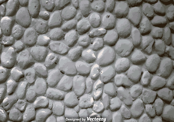 Vector Realistic White Stone Wall - vector gratuit #370629 