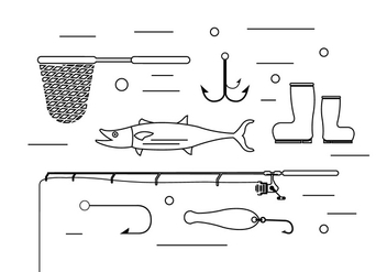 Free Fishing Elements - Free vector #371159