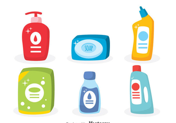 Soap And Detergent Vector Set - Free vector #371319