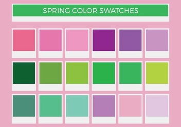 Free Spring Vector Color Swatches - vector gratuit #372189 