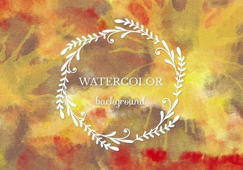 Free Vector Warm Watercolor Background - бесплатный vector #372669