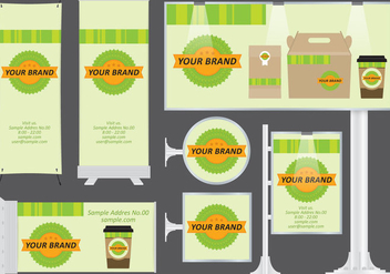 Organic Food Banners - Kostenloses vector #373299