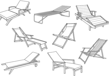 Free Deck Chair Vector - Free vector #373569