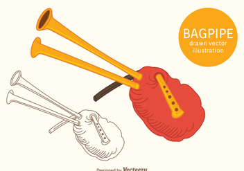 Free Bagpipe Vector Illustration - vector gratuit #374049 