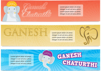 Ganesh Banners - бесплатный vector #374579