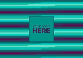 Free Vector Teal Logo Background - Free vector #375119
