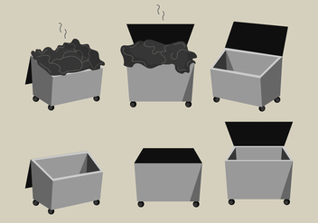 Dumpster Vector Pack - Free vector #375209