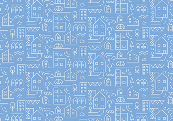 City Outline Pattern - Free vector #375259