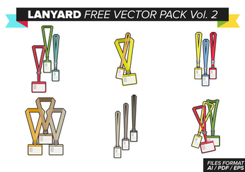 Lanyard Free Vector Pack Vol. 2 - бесплатный vector #375299
