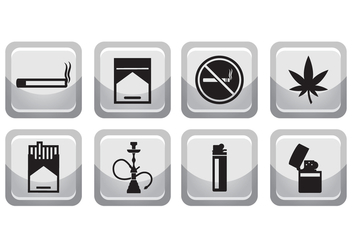 Free Smoking Icon Set - vector gratuit #375469 