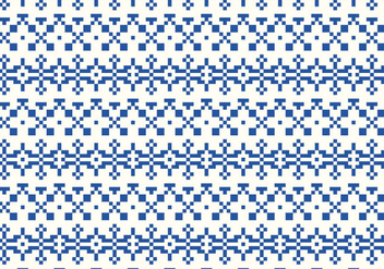 Indigo Stitch Pattern - vector gratuit #375679 