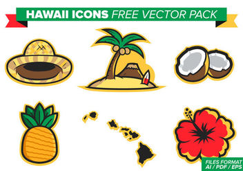 Hawaii Icons Free Vector Pack - бесплатный vector #375829