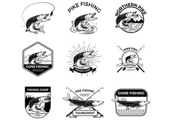 Free Pike Fishing Vectors - Free vector #375849