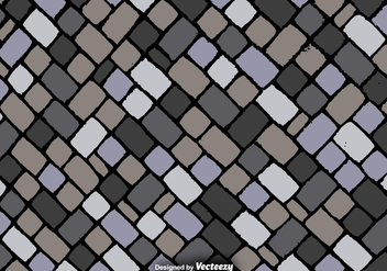 Cartoon Square Stones Texture - Vector Background - vector gratuit #376199 