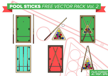 Pool Sticks Free Vector Pack Vol. 2 - vector #376499 gratis
