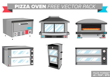 Pizza Oven Free Vector Pack - vector gratuit #377319 
