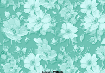 Classic Vector Floral Background - vector gratuit #377449 