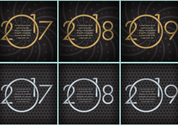 New Year Templates - Free vector #377529