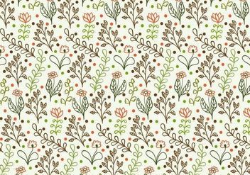 Free Vector Doodle Floral Background - Kostenloses vector #377869
