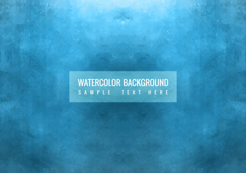Free Vector Blue Watercolor Background - Kostenloses vector #377949