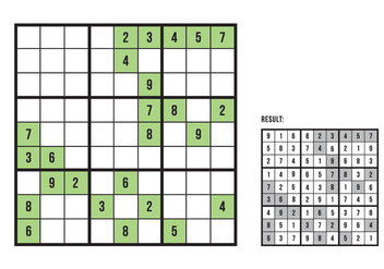 Green Sudoku - vector #378149 gratis