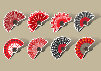 Spanish Fan Vector Icons - Free vector #378379