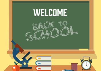 Free Back to School Vector Illustration - Free vector #379029