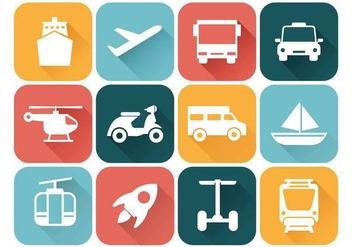Free Transportation Icons Vector - Free vector #379589
